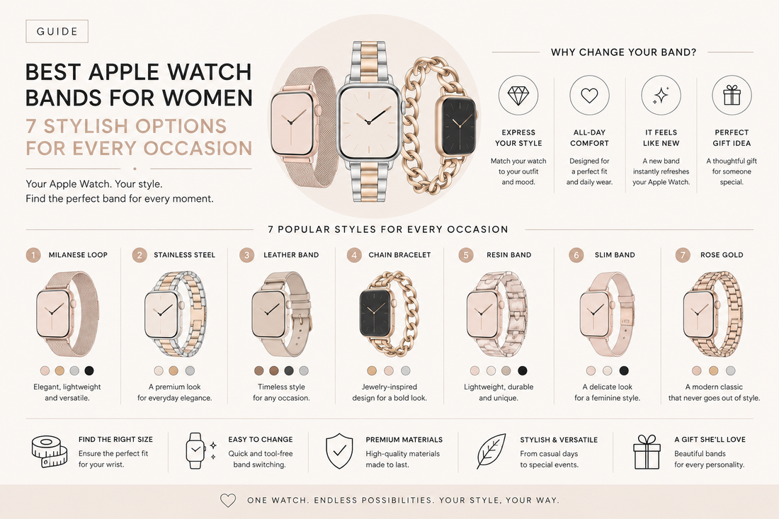 Best Apple Watch Bands for Women: 7 Stylish Options for Every Occasion