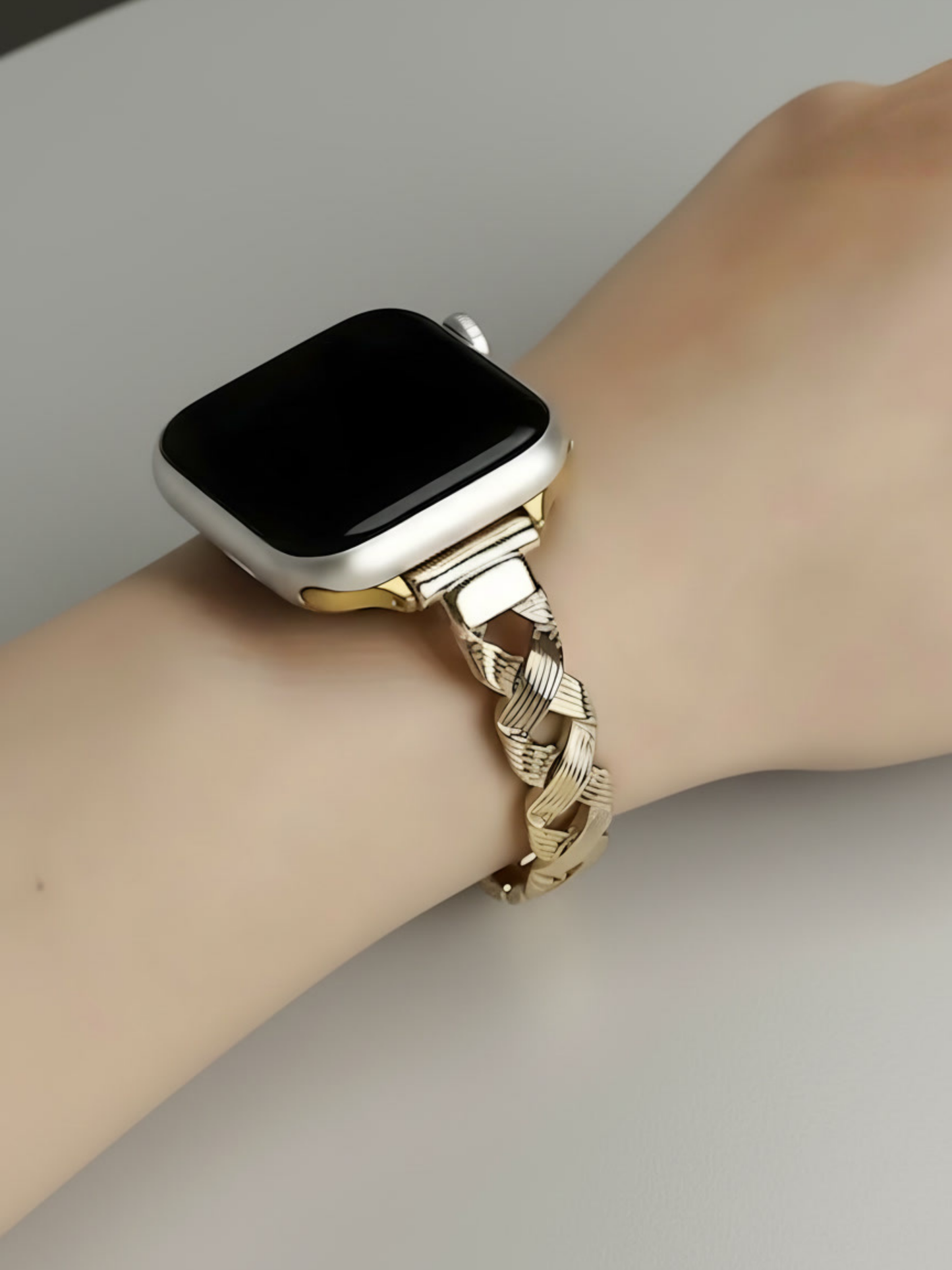 Elegant Twisted Stainless Steel Band for Apple Watch