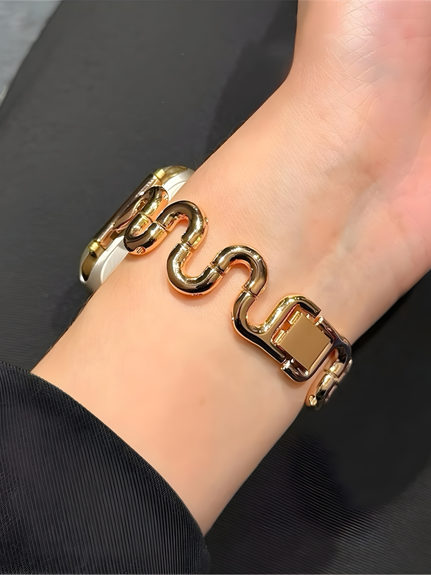 Luxury Slim Irregular Shape Metal Strap for Apple Watch