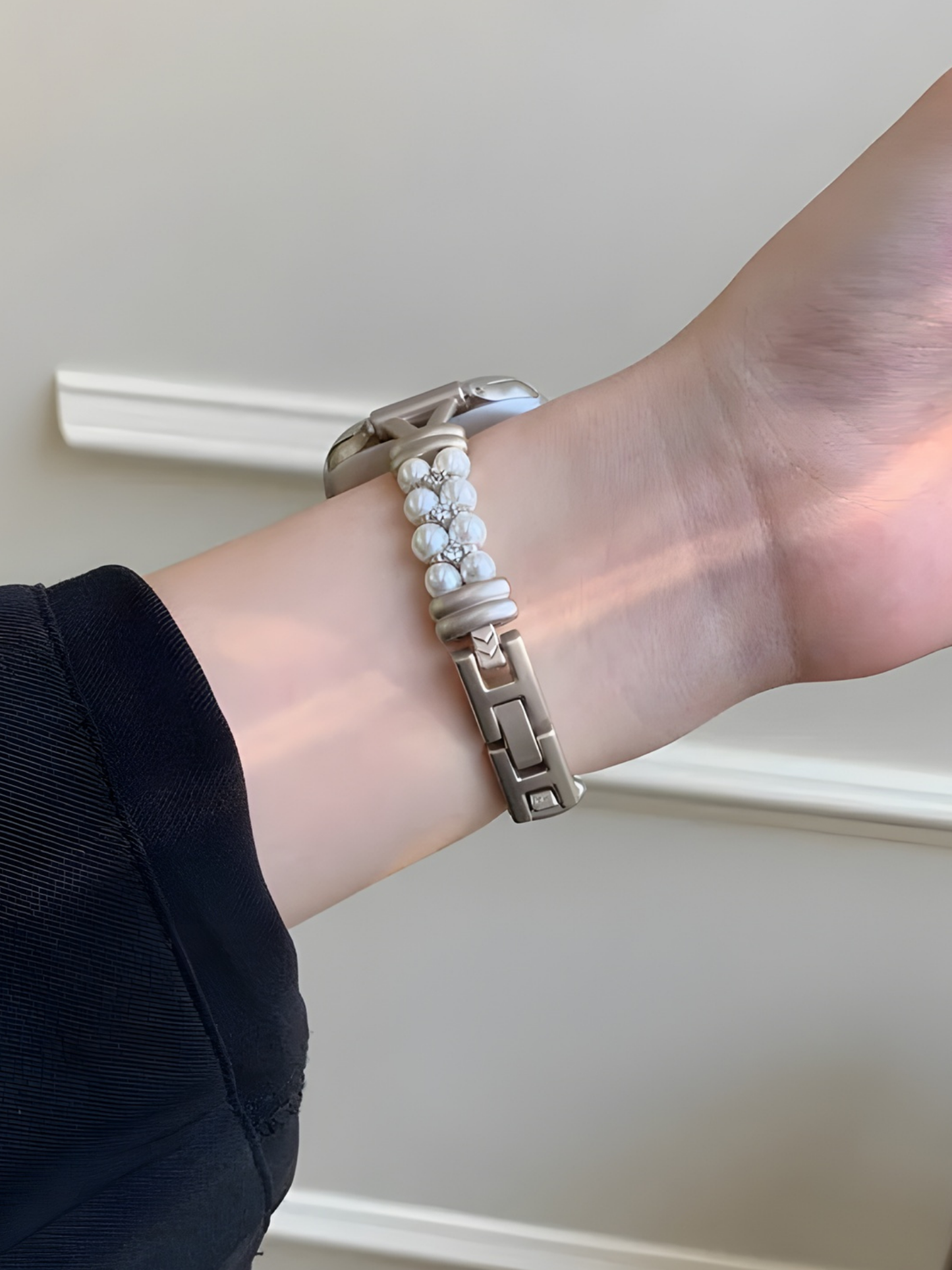 Luxury Pearl Bracelet Strap for Apple Watch