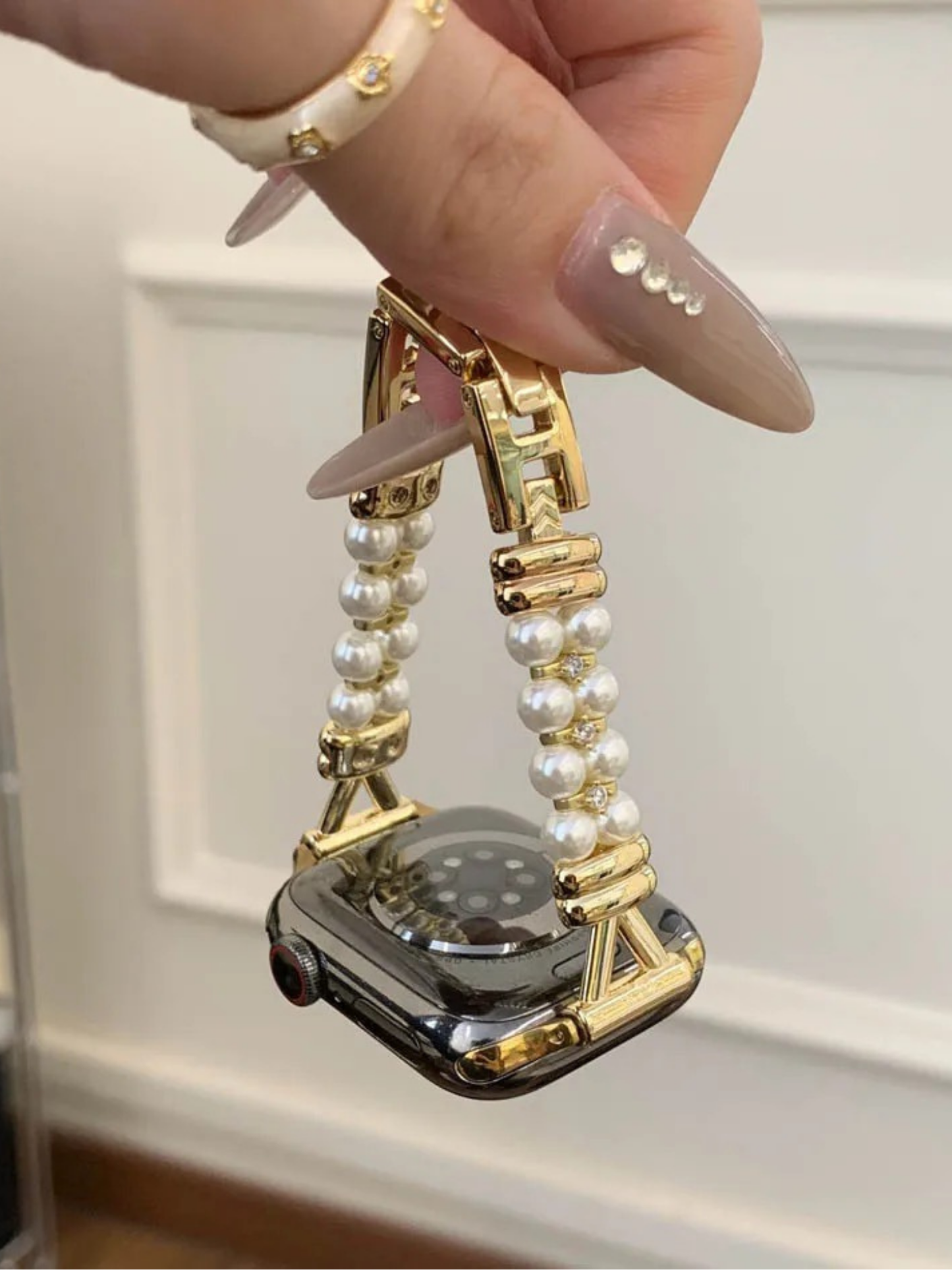 Luxury Pearl Bracelet Strap for Apple Watch