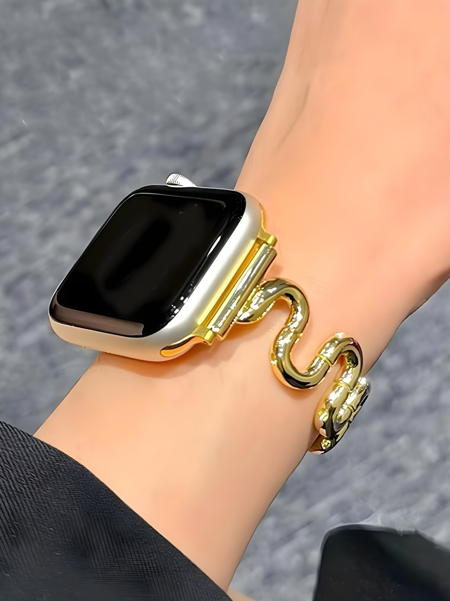 Luxury Slim Irregular Shape Metal Strap for Apple Watch
