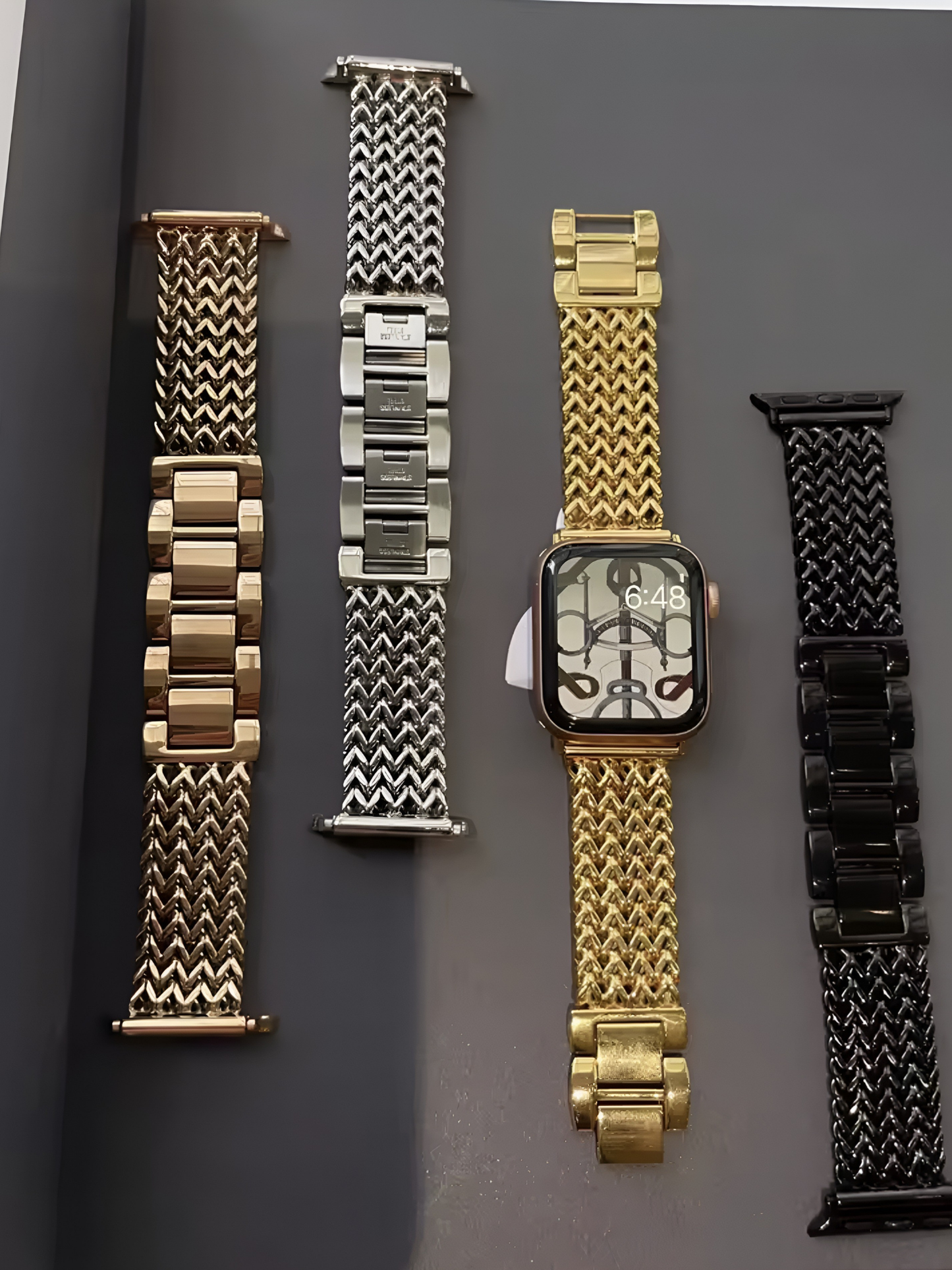 Elegant Woven Stainless Steel Band for Apple Watch