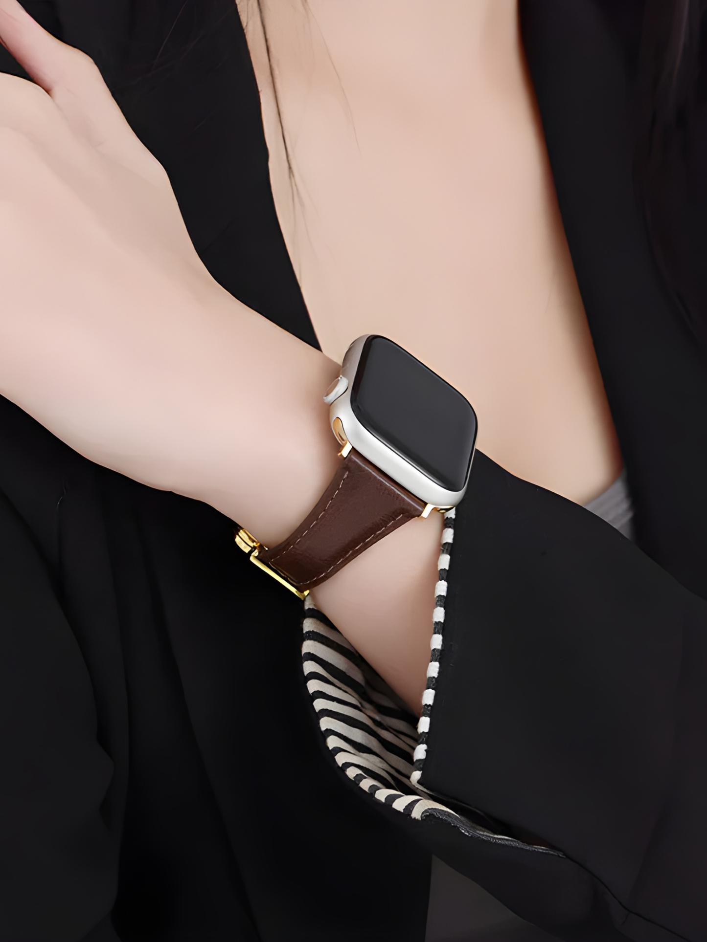 Lucky Flower Genuine Leather Band for Apple Watch