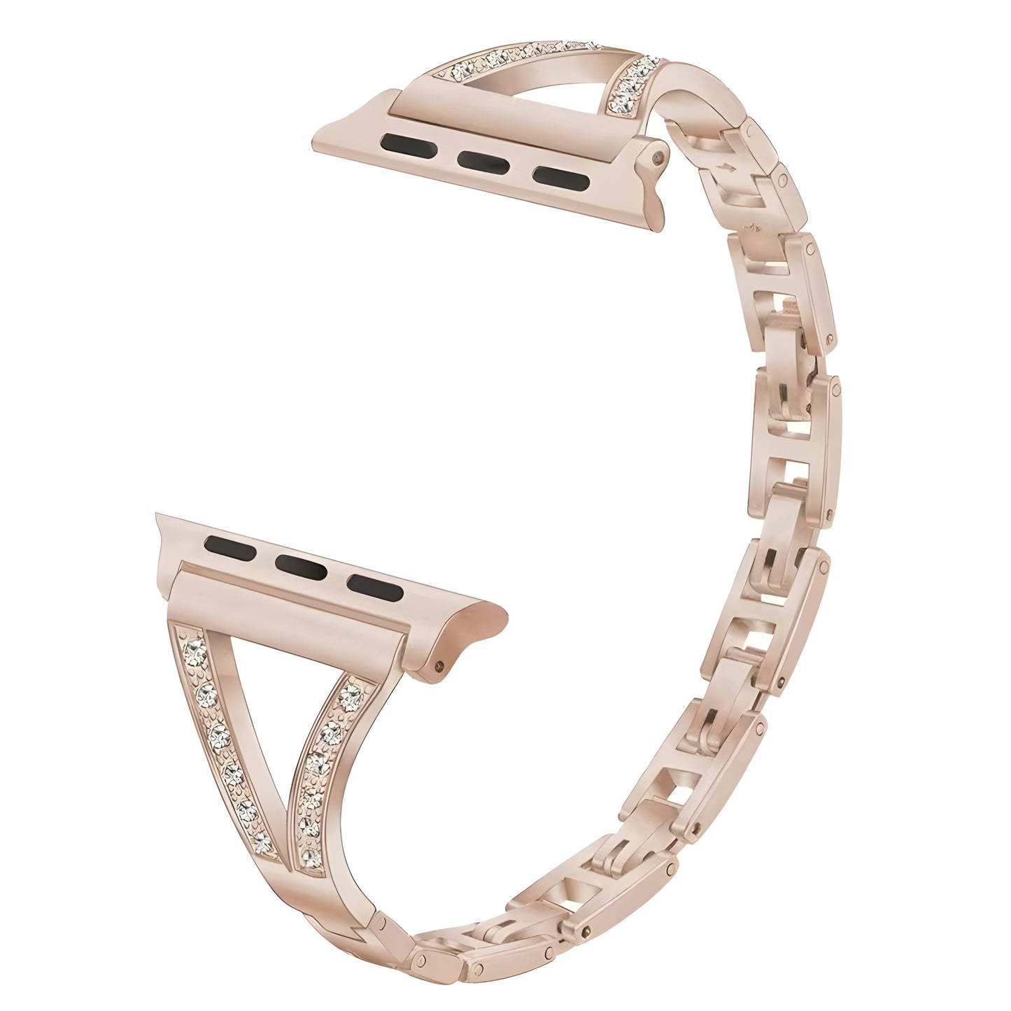 Diamond Apple Watch Band – Stainless Steel Luxury Bracelet for Women