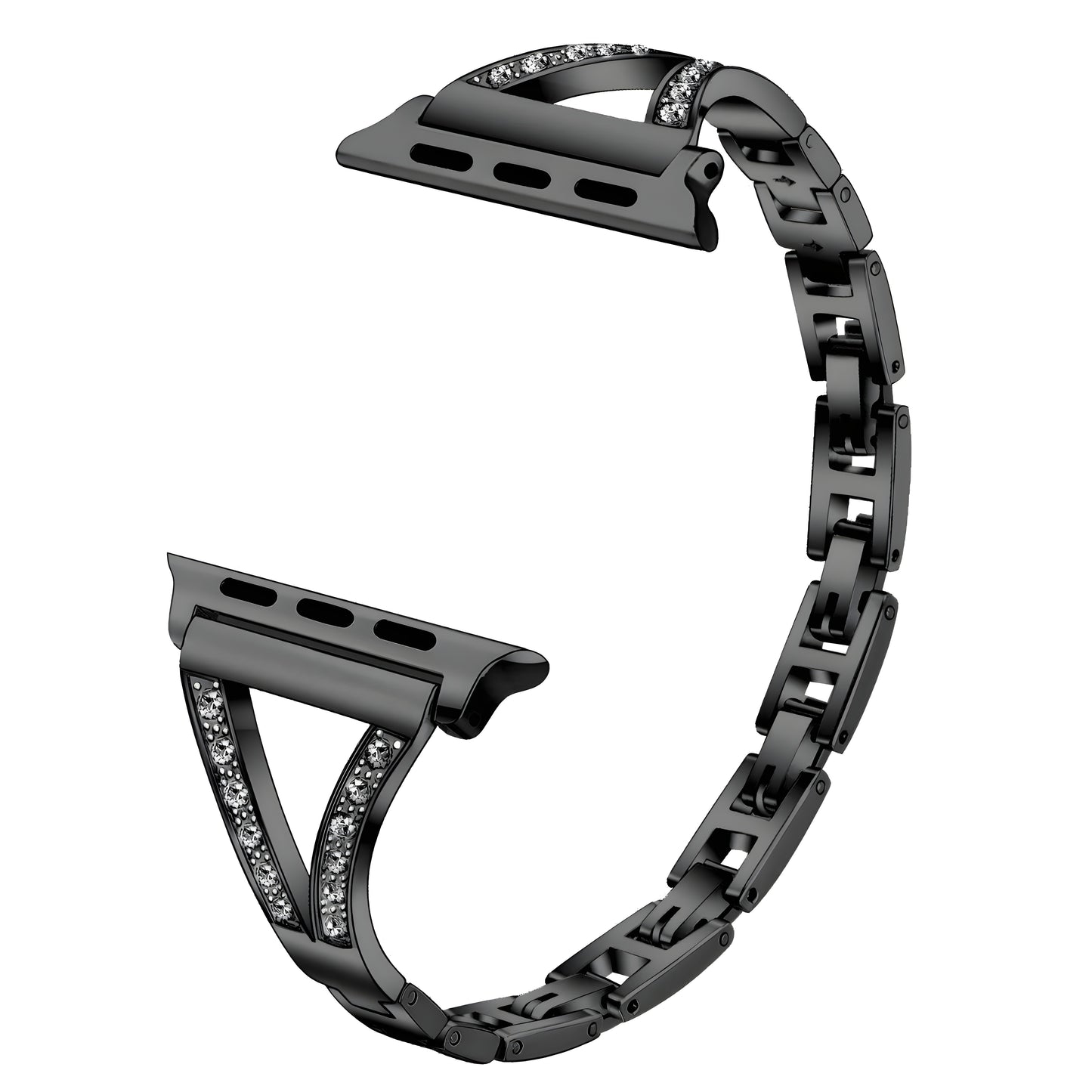 Diamond Apple Watch Band – Stainless Steel Luxury Bracelet for Women