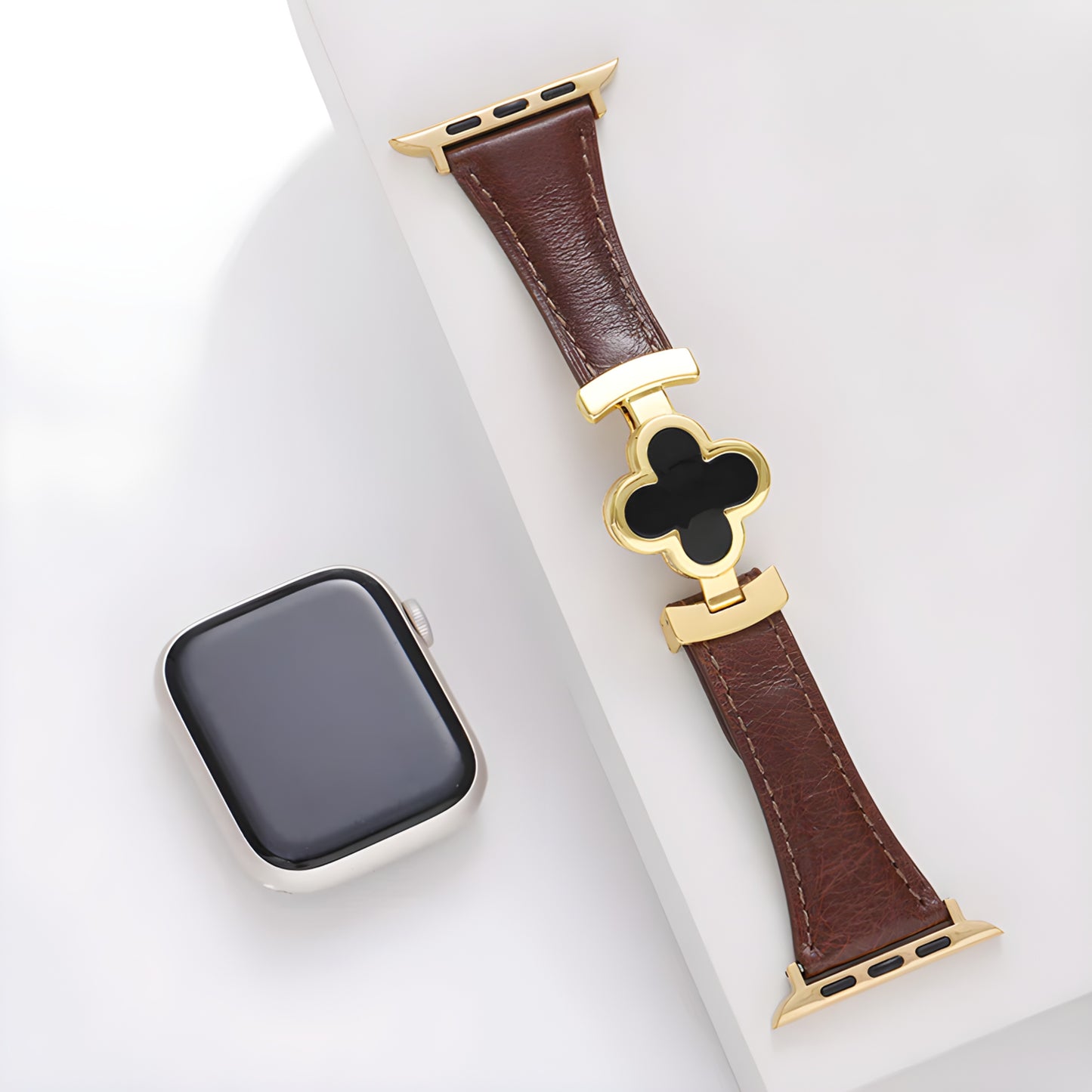 Lucky Flower Genuine Leather Band for Apple Watch