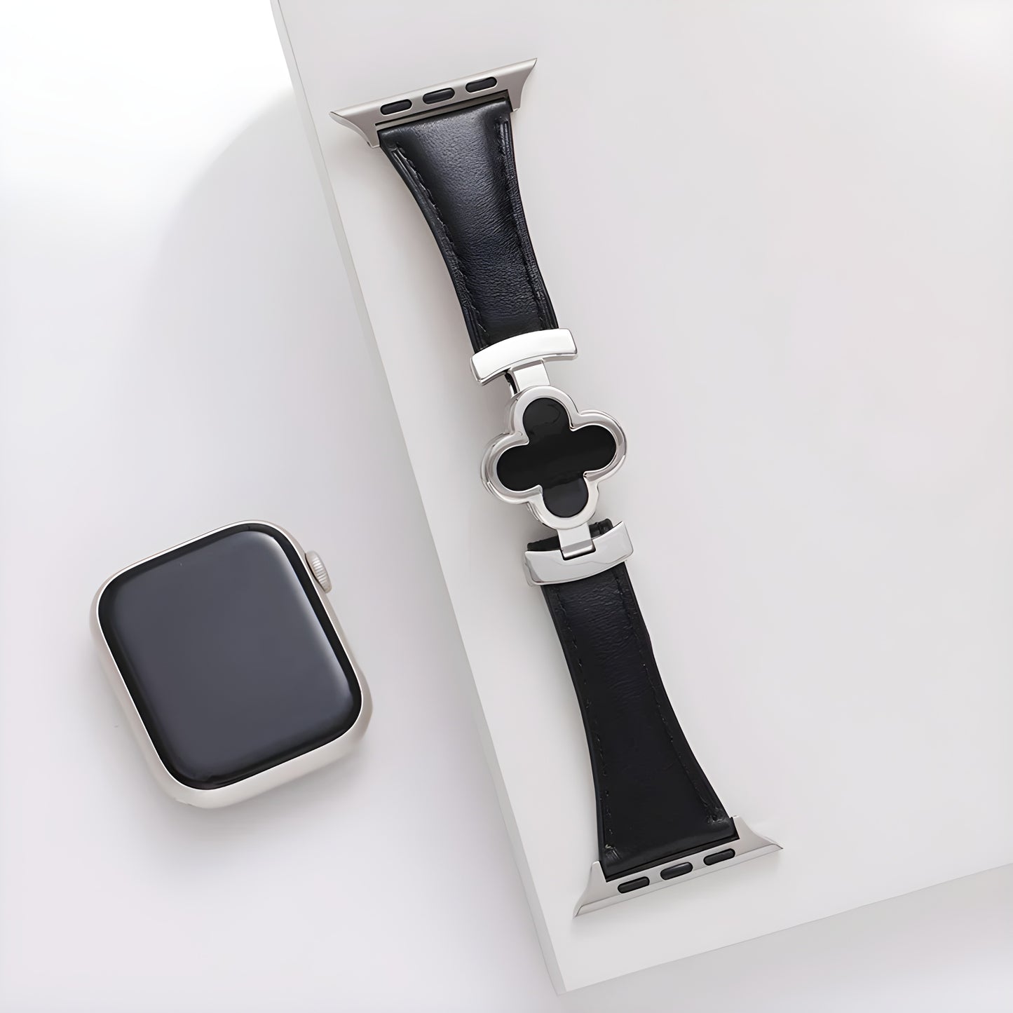 Lucky Flower Genuine Leather Band for Apple Watch
