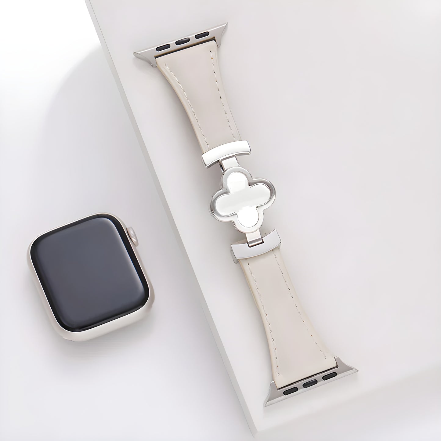 Lucky Flower Genuine Leather Band for Apple Watch