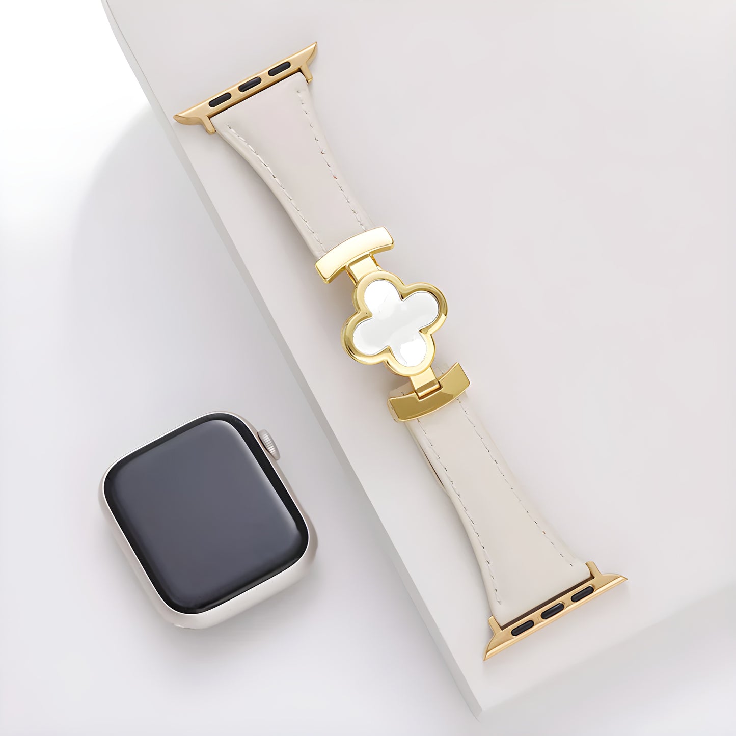 Lucky Flower Genuine Leather Band for Apple Watch