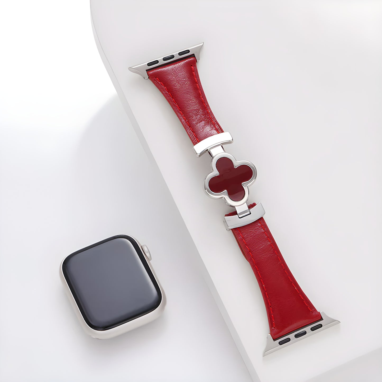 Lucky Flower Genuine Leather Band for Apple Watch