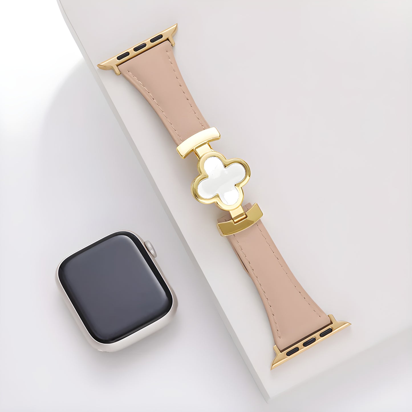 Lucky Flower Genuine Leather Band for Apple Watch