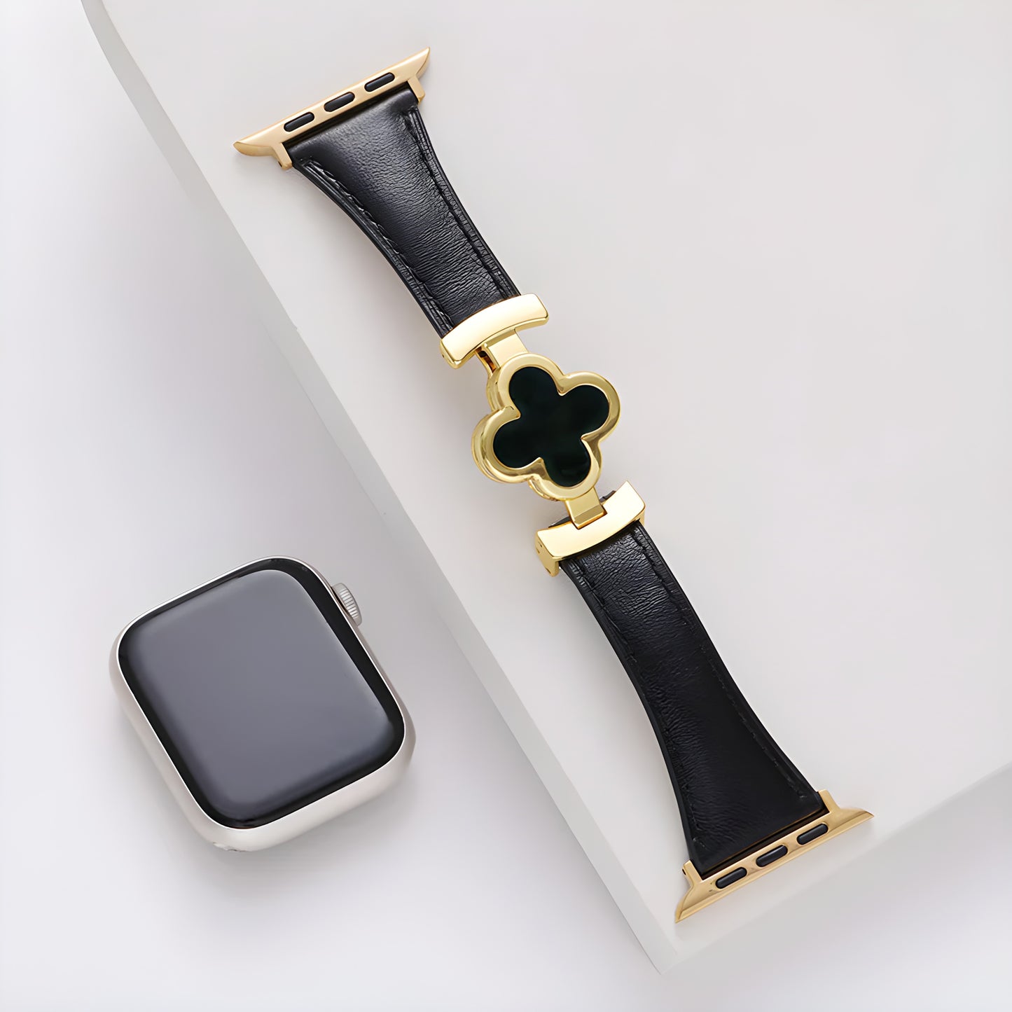 Lucky Flower Genuine Leather Band for Apple Watch