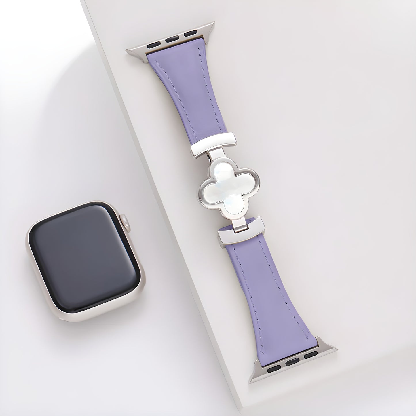 Lucky Flower Genuine Leather Band for Apple Watch