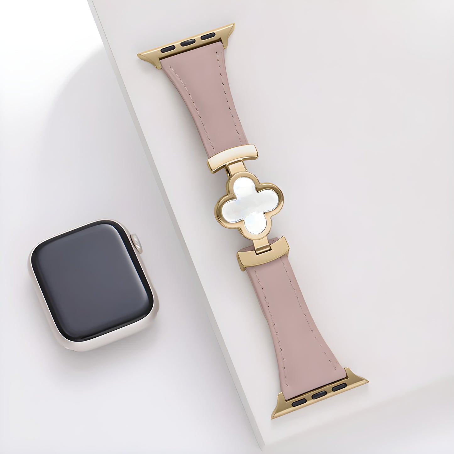 Lucky Flower Genuine Leather Band for Apple Watch