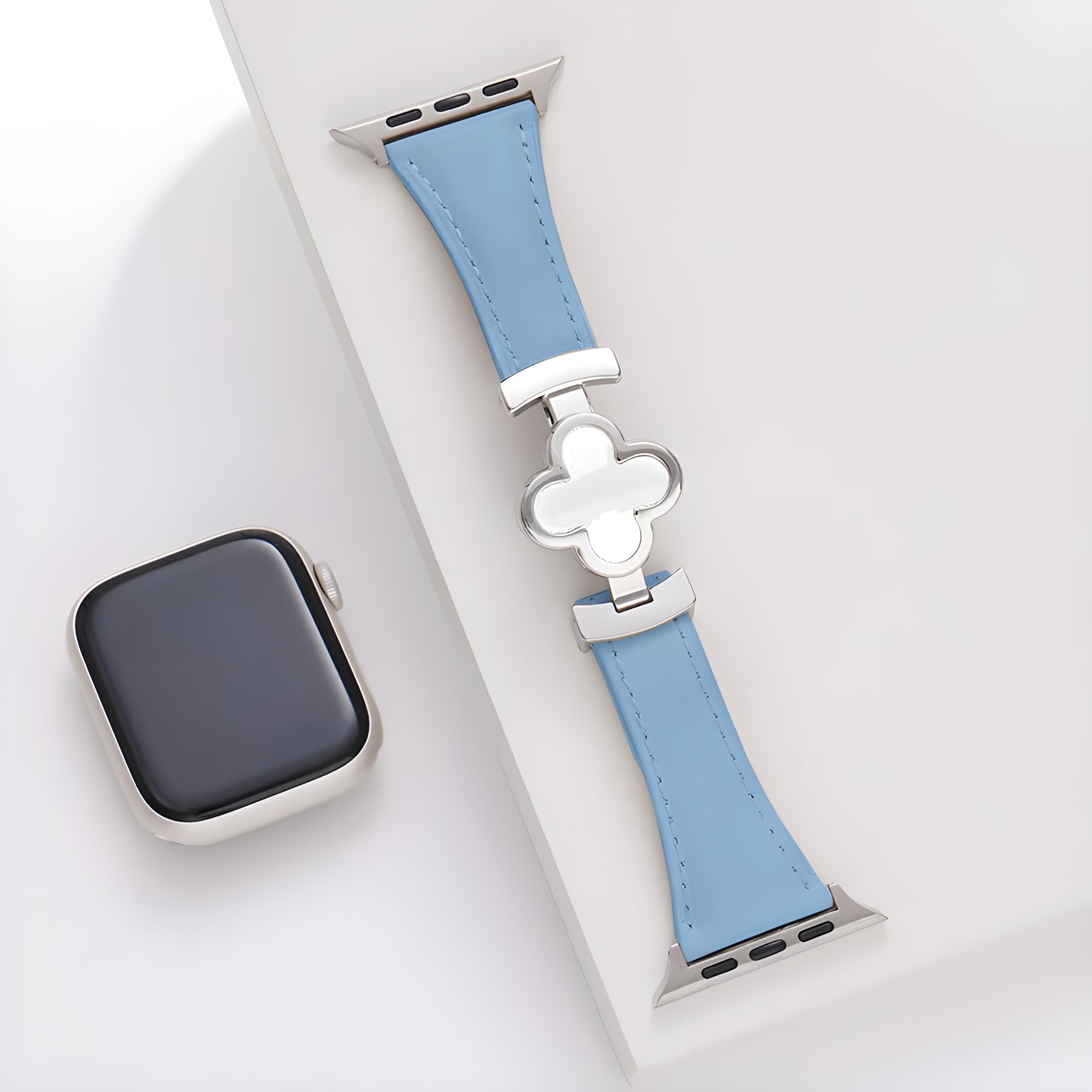 Lucky Flower Genuine Leather Band for Apple Watch