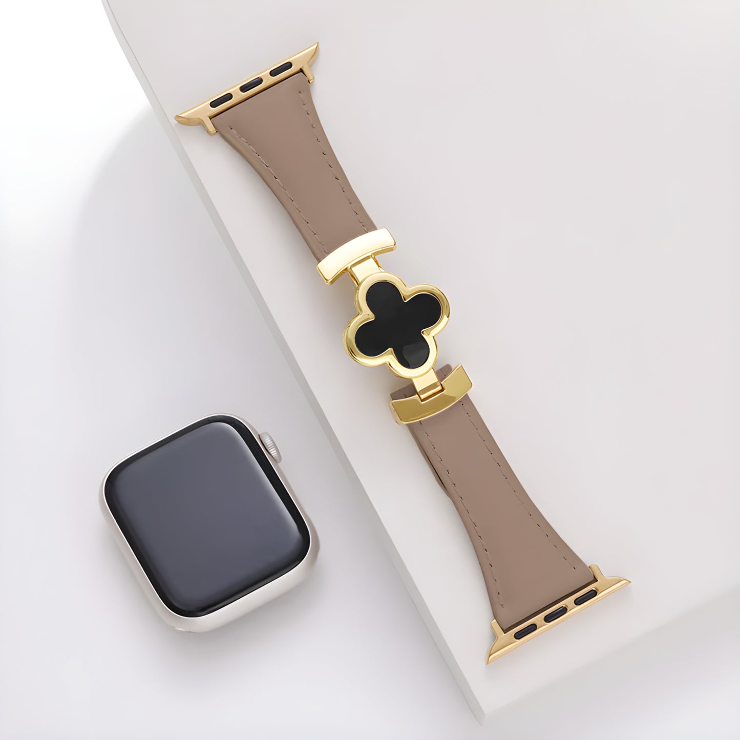 Lucky Flower Genuine Leather Band for Apple Watch