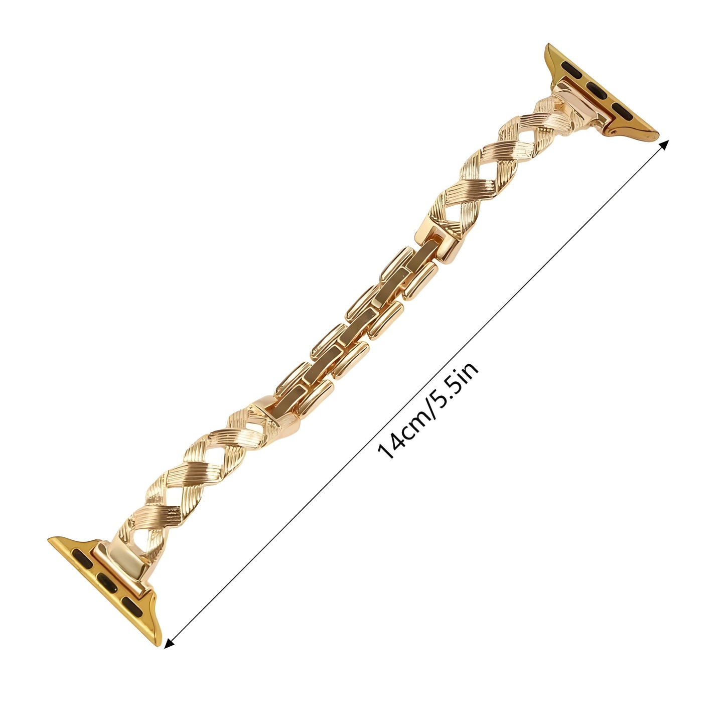 Elegant Twisted Stainless Steel Band for Apple Watch