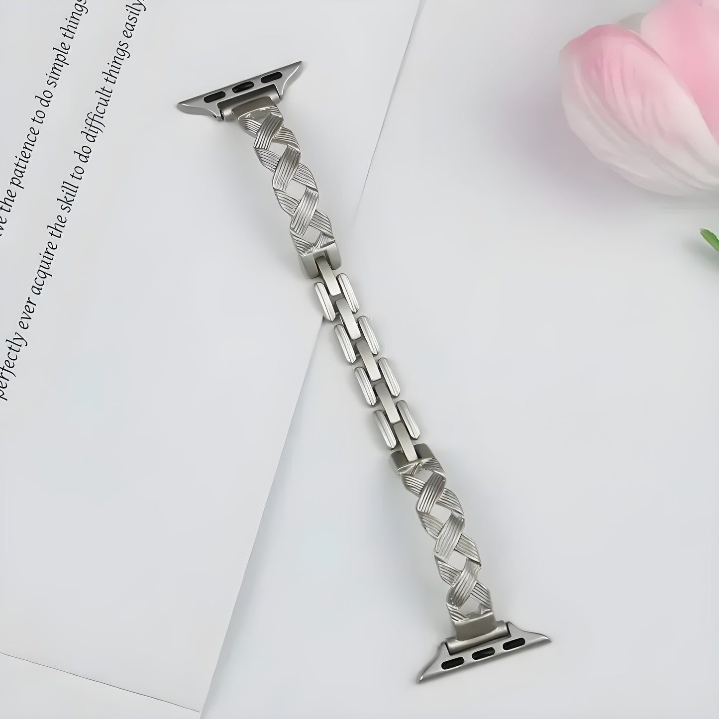 Elegant Twisted Stainless Steel Band for Apple Watch