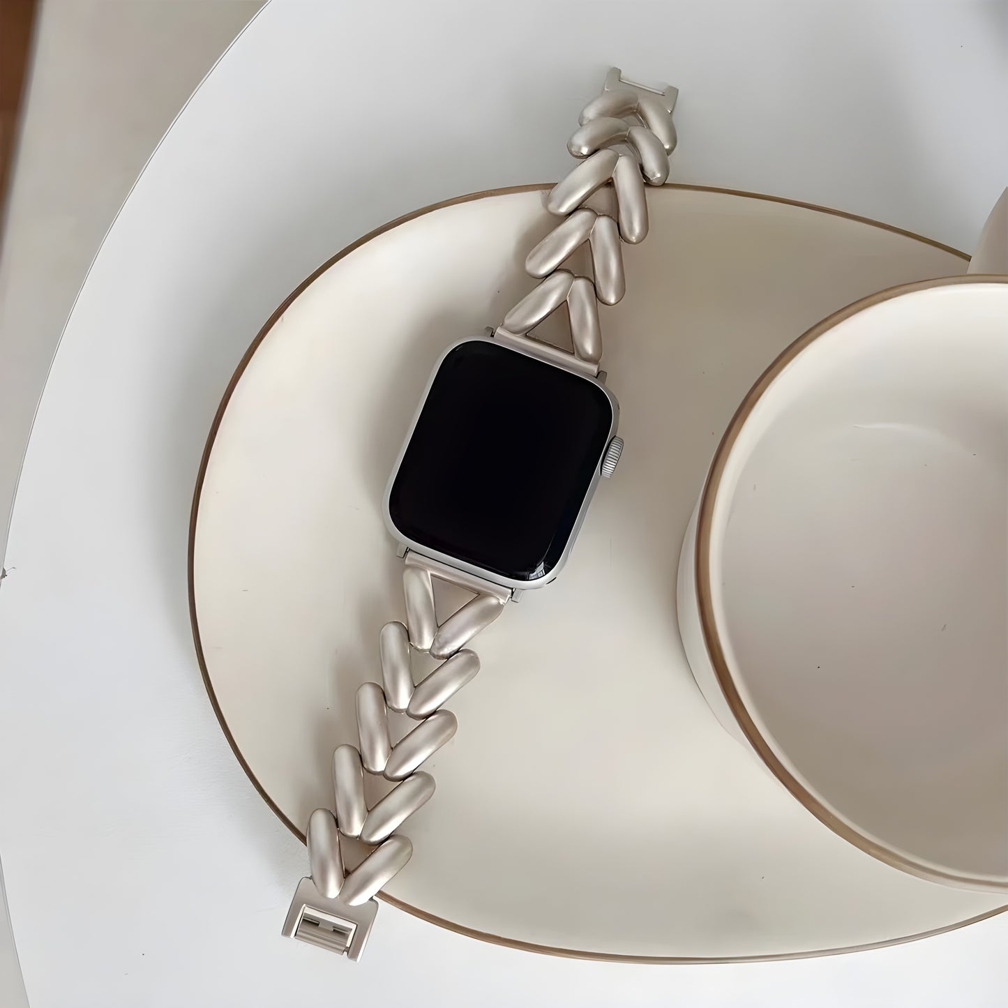 Elegant Stainless Steel Bracelet Band for Apple Watch