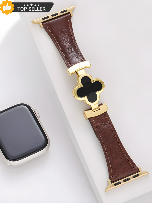 Lucky Flower Genuine Leather Band for Apple Watch