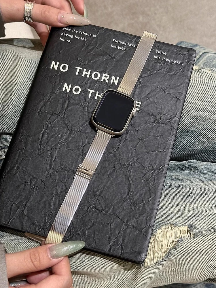 Glossy Stainless Steel Band for Apple Watch