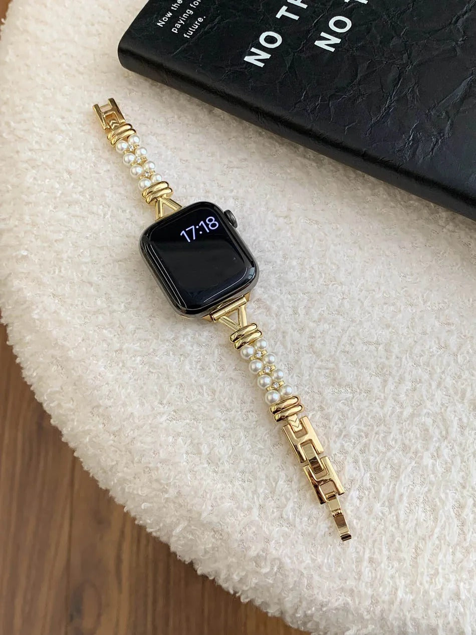Luxury Pearl Bracelet Strap for Apple Watch