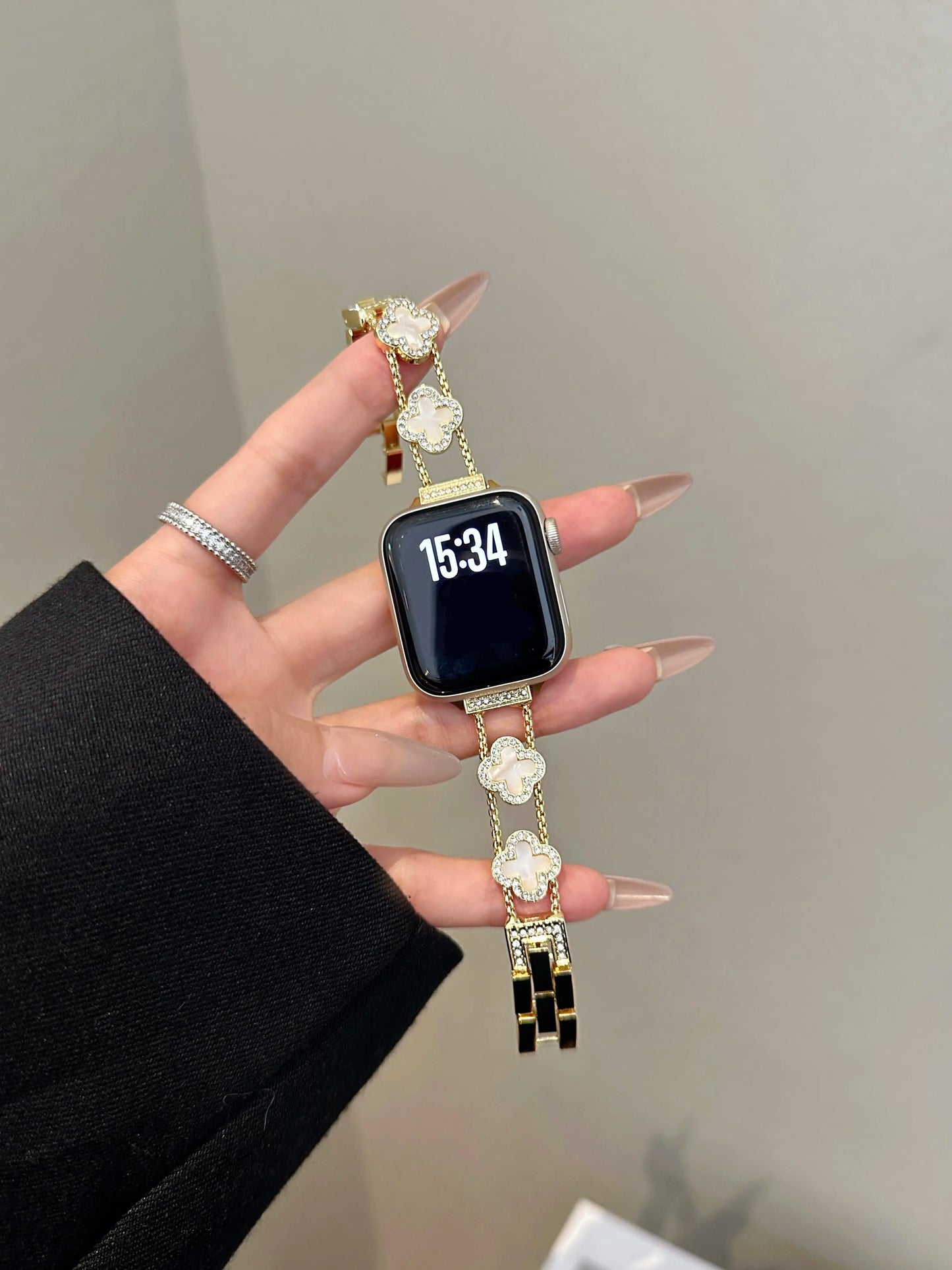 Designer Clover Stainless Steel Band for Apple Watch