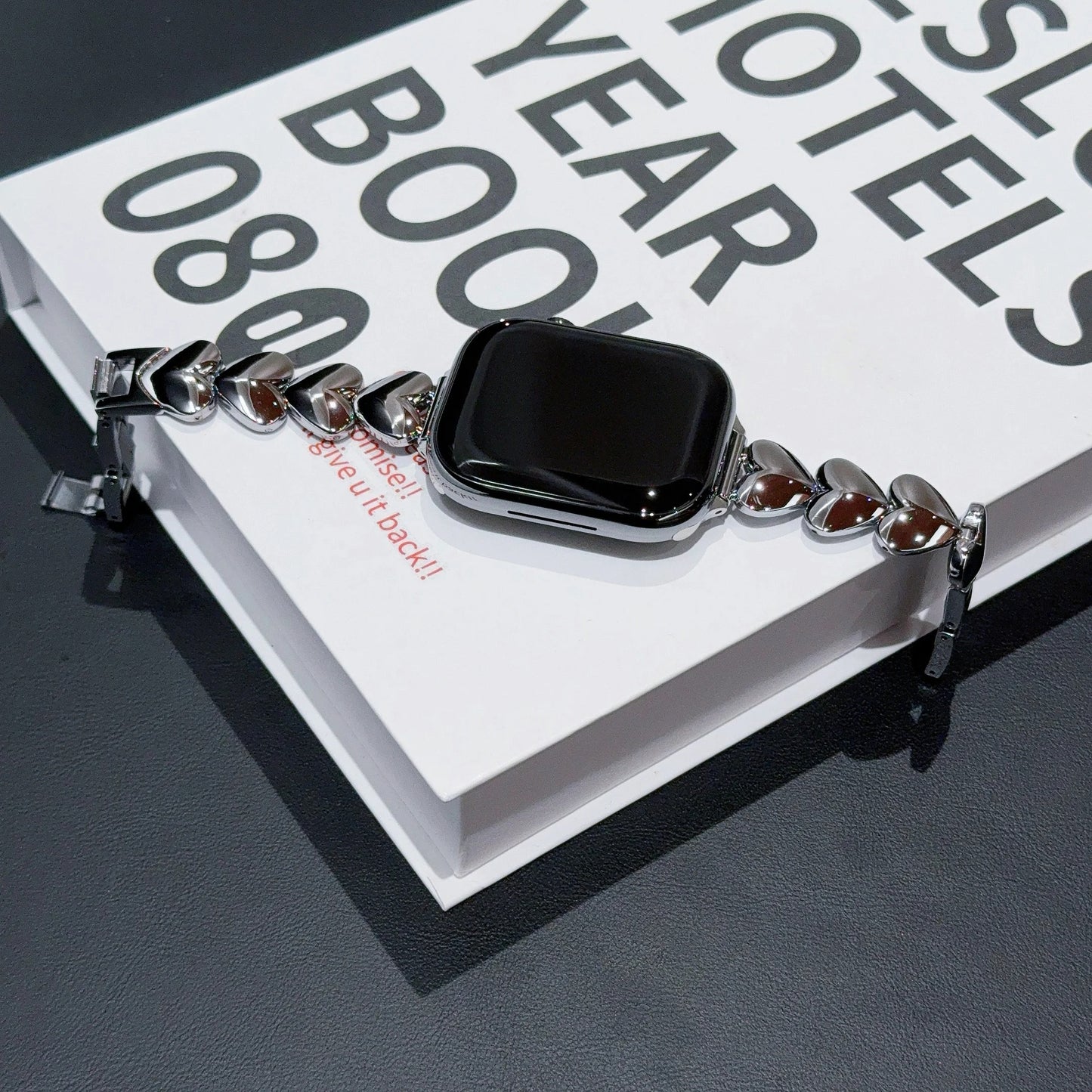 Luxury Love Heart Metal Bracelet for Apple Watch