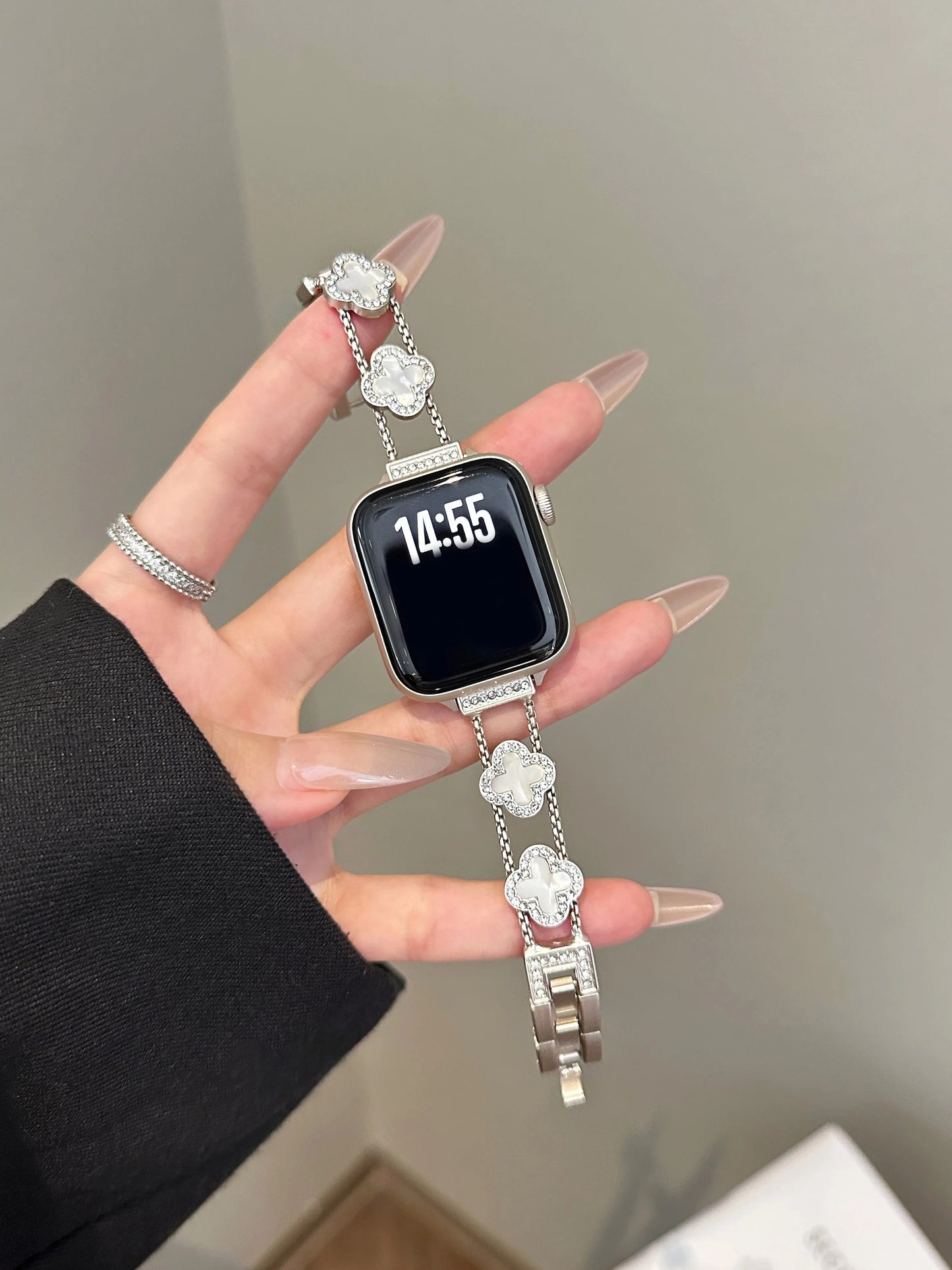 Designer Clover Stainless Steel Band for Apple Watch