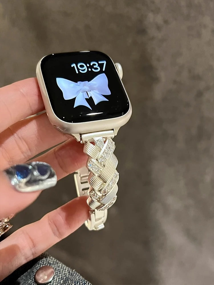 Luxury Diamond Stainless Steel Band for Apple Watch