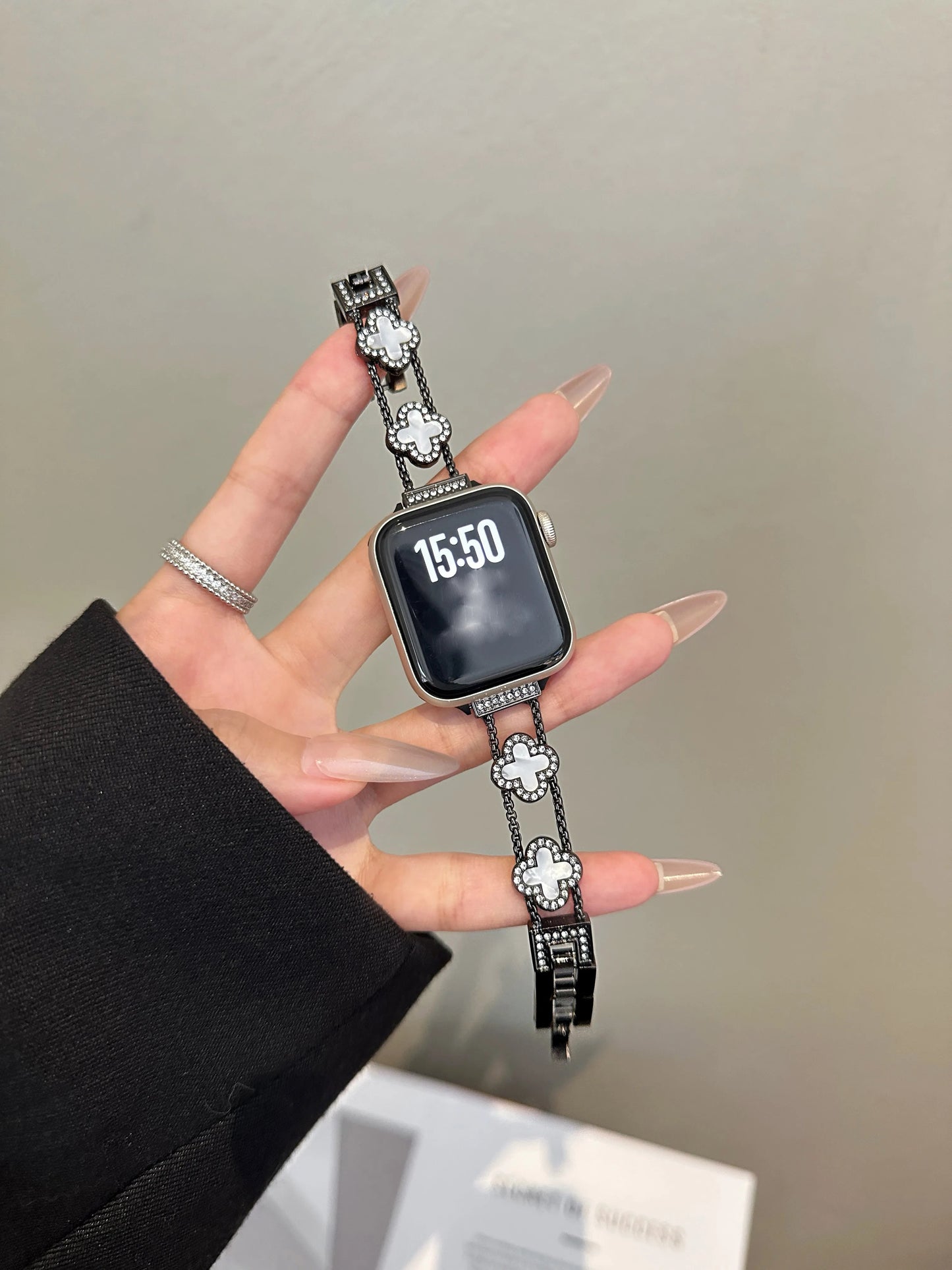 Designer Clover Stainless Steel Band for Apple Watch
