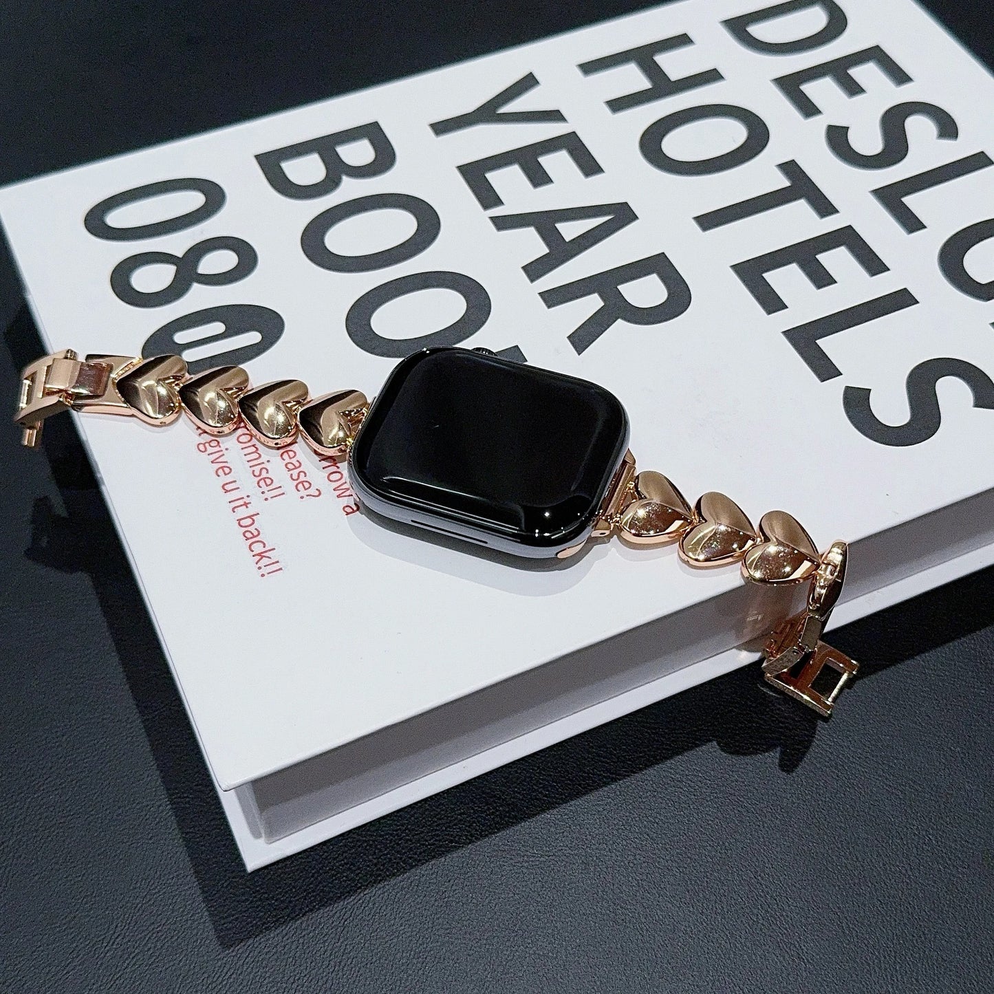 Luxury Love Heart Metal Bracelet for Apple Watch