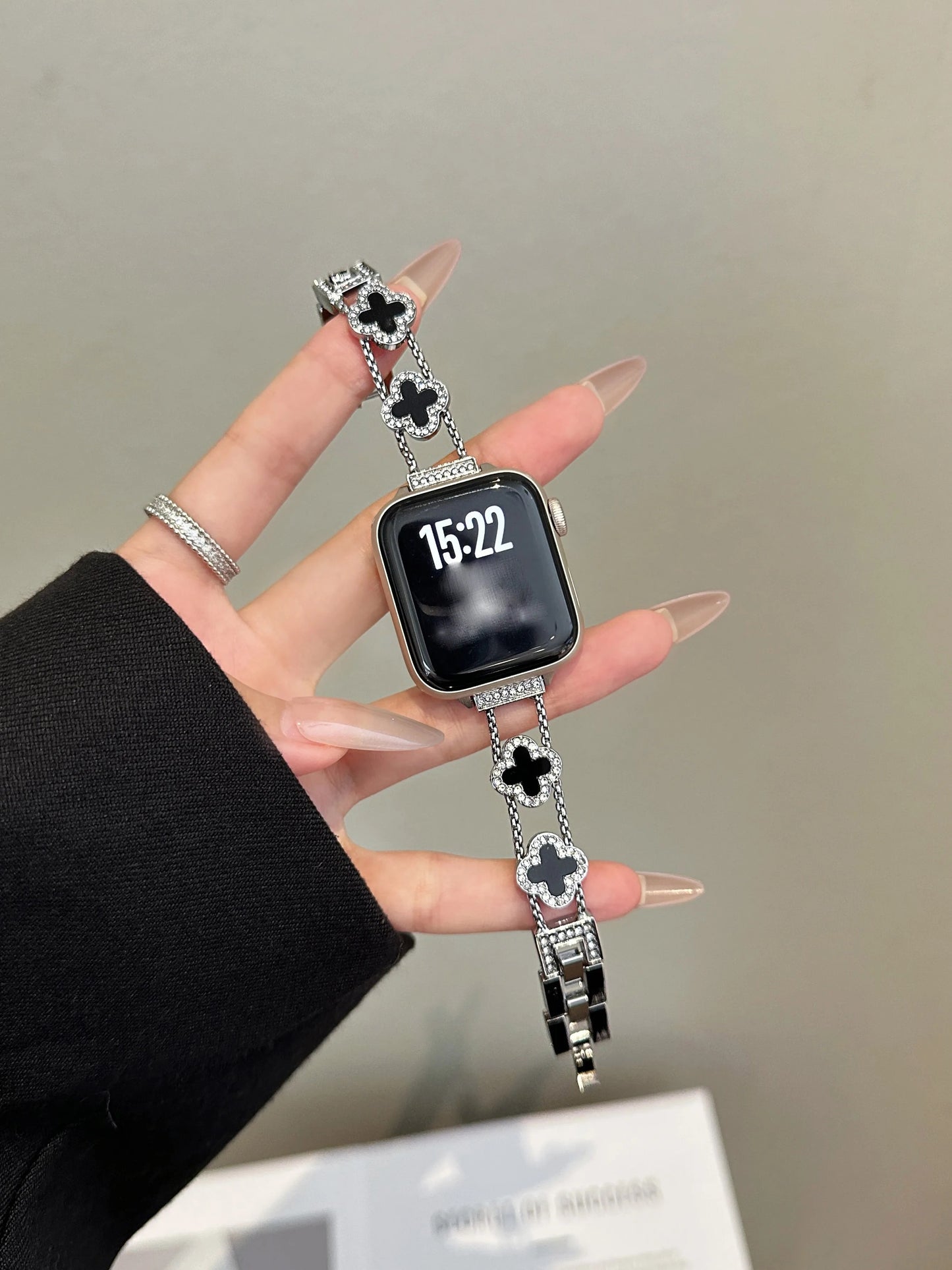Designer Clover Stainless Steel Band for Apple Watch